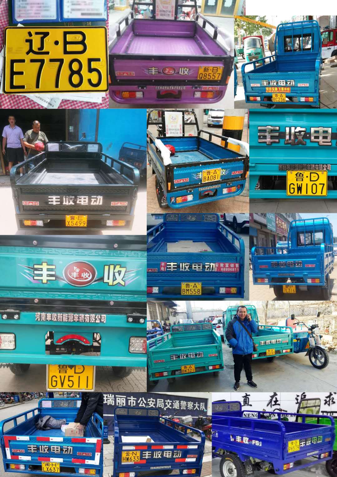 丰收电动三轮车,上牌电动三轮车